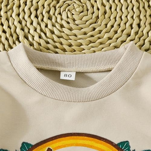 Toddler Boys Girls Sweater Autumn Long Sleeved Round Neck Pumpkin Letter Printing Color Block Girls Soft Fleece Pullover3