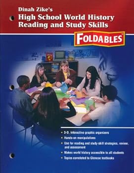 Paperback Dinah Zike's High School World History Reading and Study Skills, Foldables Book