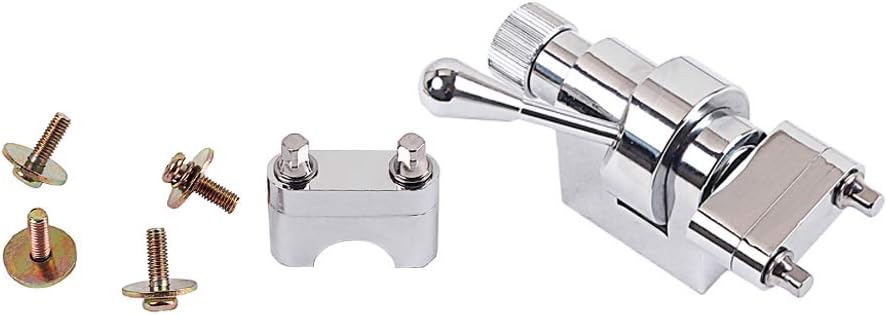 Alnicov Metal Snare Drum Throw Off Clamp Strainer Regulator with Mounting Screws Silver Drum Strainer for Drum player