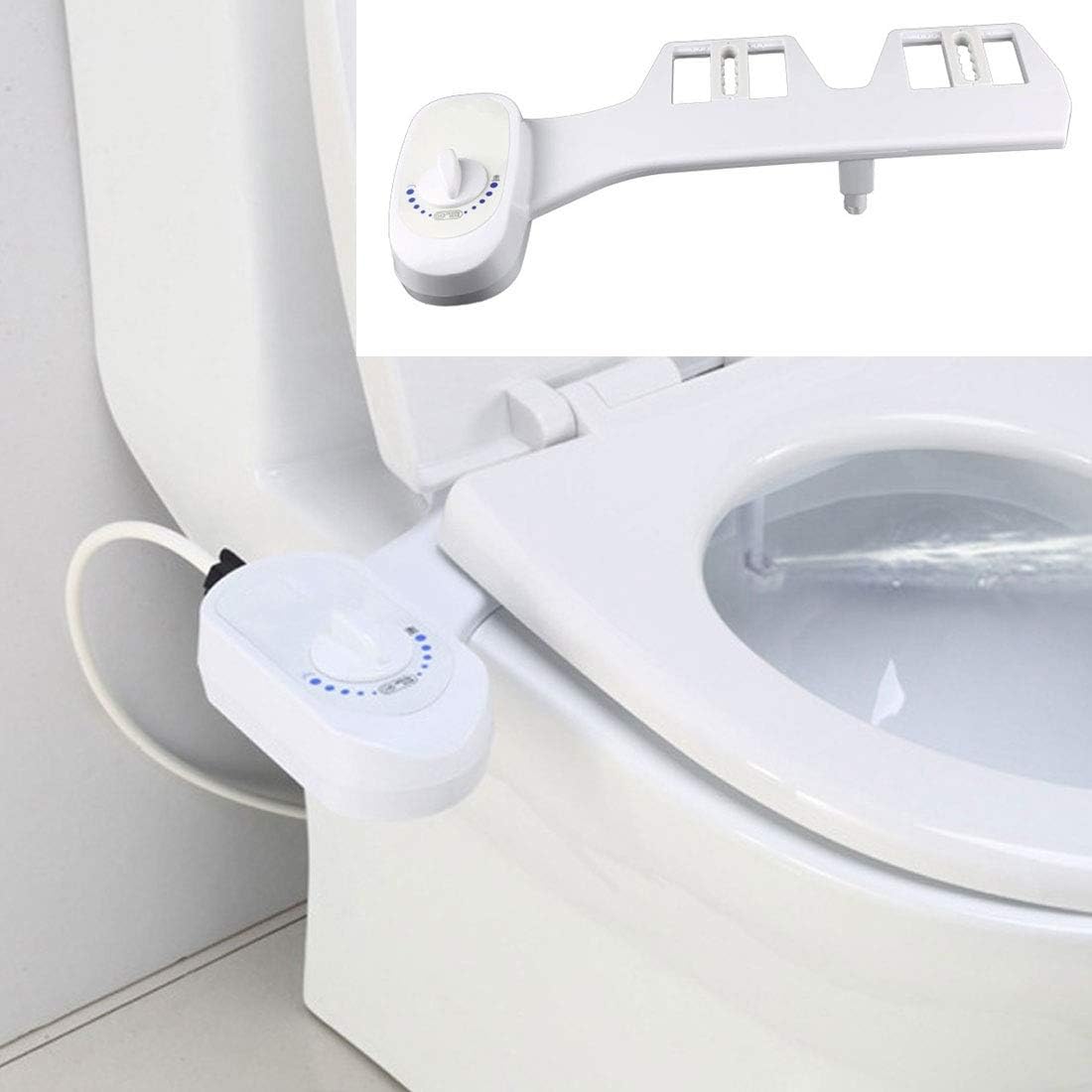 Amazon Co Jp おしり洗浄器 トイレに設置 便座 簡易シャワートイレ お尻洗浄器 電源不要 ノズル洗浄機能付き 曲線型便器に合わない ホーム キッチン