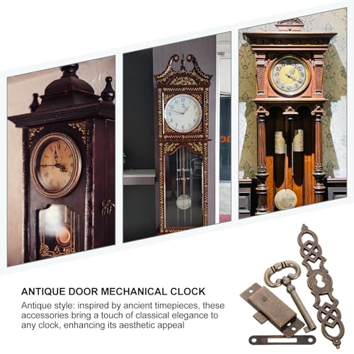 Cerradura de reloj de puerta dorada para solucionar montajes complejos DIY 5