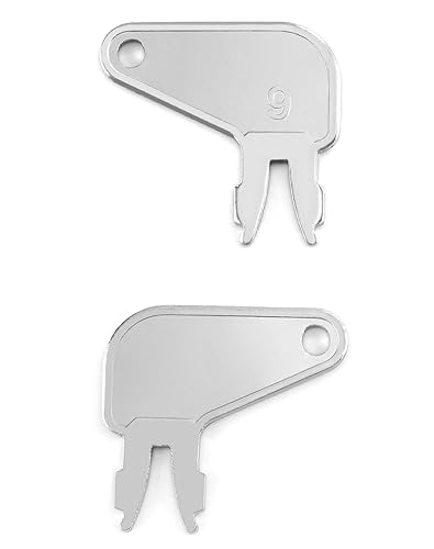 Miniatura 2 de QWORK Llaves de encendido, paquete de 10 llaves de desconexión maestras 8H5306 para equipo Caterpillar CAT desconexión de batería e encendidos
