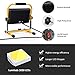 60W LED Work Light, 6000lm, 450W Equivalent,IP65 Waterproof Portable Work Lights with Stand,Outdoor Job Site Lights for Workshop with Plug,16ft/5m Cord, Construction Site,Garage, 6000K Daylight White