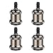 Produktbild GreenSun 4 Stück Edison E27 Antique Alu Lampenfassung Deckenfassung Fassung Socket Lampenfuss Retro Vintage Halter fuer Haengeleuchte Deckenleuchte Adapter Beleuchtung Sockel G02