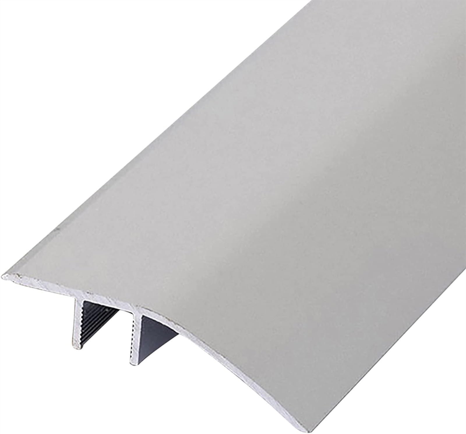 KEuLen Profilo di Transizione, Striscia di Soglia, Striscia di rifinitura for Bordi for Pavimenti Irregolari, Pavimenti in Legno, transizioni Lisce(Silver)