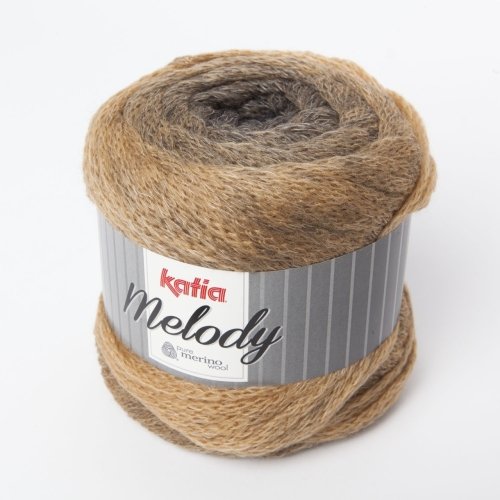 Katia Melody - Farbe: Negro/Camel (204) - 100 g/ca. 280 m Wolle Cover