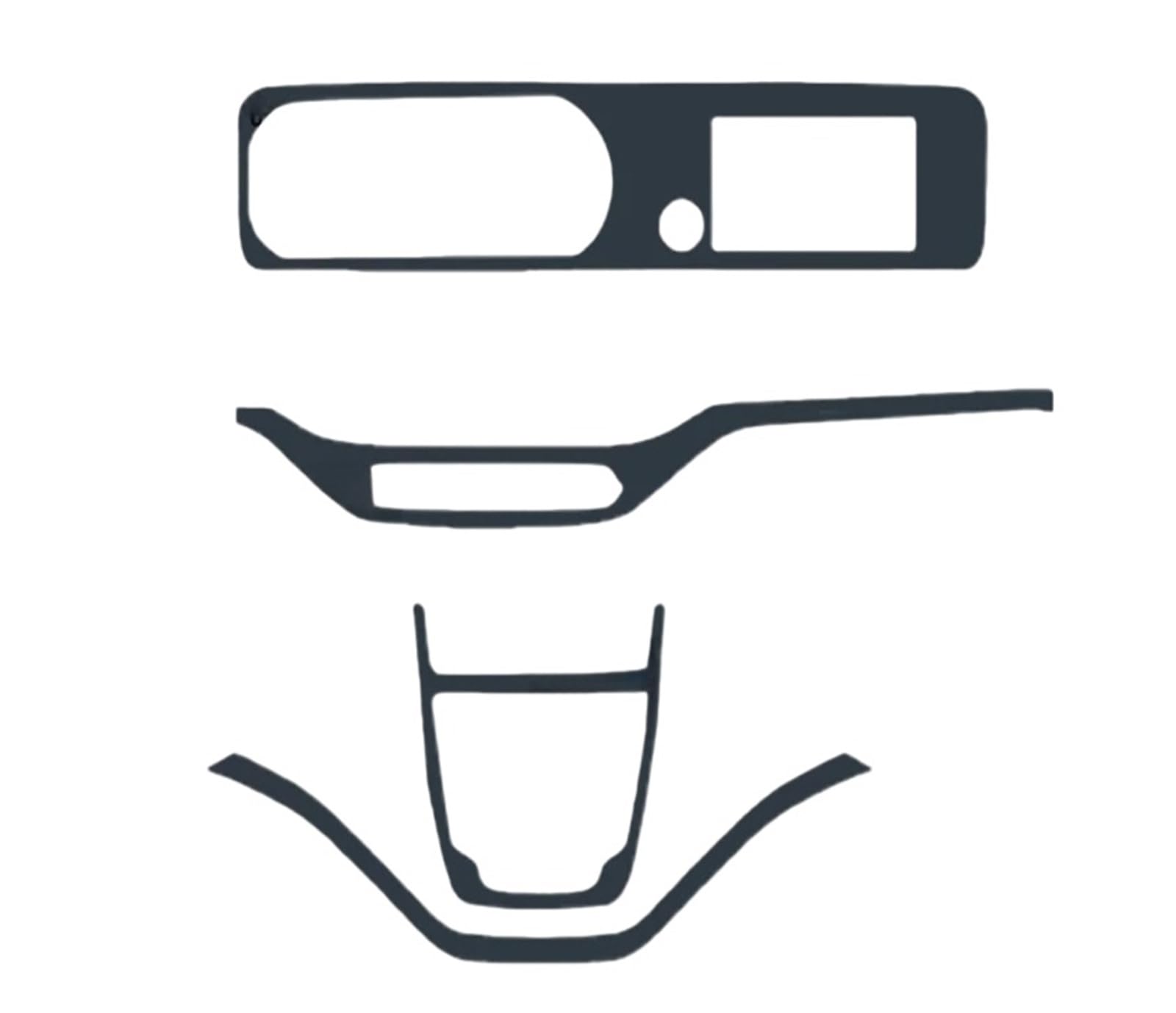 para TR&umpchi GAC Motor GN6 2023, Consola Central Interior De Coche, Película Protectora Transparente TPU, Pegatina Reparador Arañazos Protector Pantallas