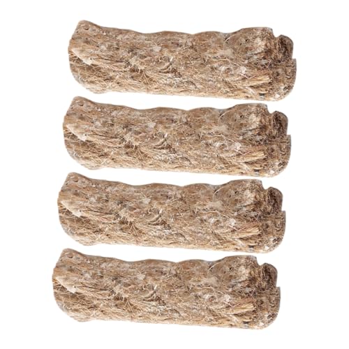 Kisangel 4Pcs Portable Fire Starter Cord for BBQ Camping Outdoor Activities Lightweight Jute Rope for Easy Ignition and Controlled Burning