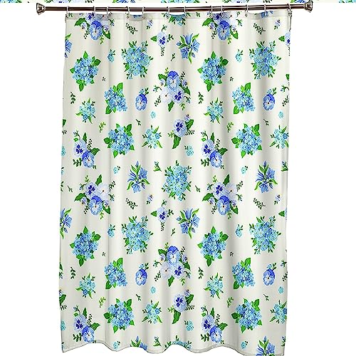 Rideau de douche bleu 300x200cm en polyester imperméable pour salle de bain - 7
