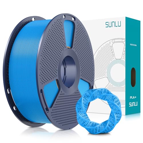 Image of SUNLU 3D Printer Filament PLA Plus 1.75mm, SUNLU Neatly Wound PLA Filament 1.75mm PRO, PLA+ Filament for Most FDM 3D Printer, Dimensional Accuracy + /- 0.02 mm, 1 kg Spool(2.2lbs), Cyan