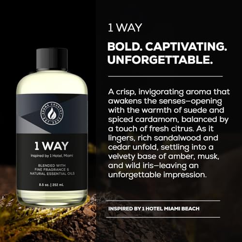 Aroma Country 1 Way Diffuser Oil - Luxury Hotel Santal Fragrance Oil for Diffuser Refill, Sandalwood Home Aroma Diffusers & Room Spray - My Way Premium Aromatherapy Oils & Home Scent (8.5 Fl Oz) - Image 5