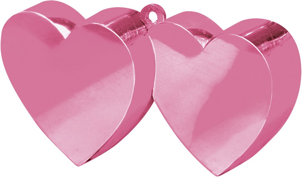 Amscan Pink 11711-06 - Double Heart Balloon Weight - 170G