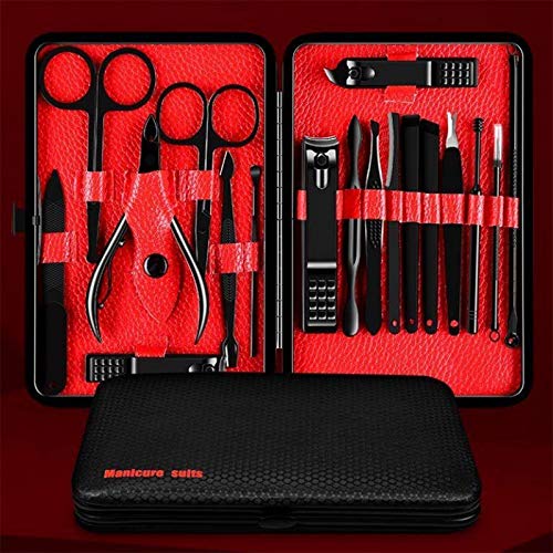 YXGS Fingernagel Zehennagel Nagelhautschneider Scherenschnitt Nagelknipser Cutter Zange-Nagelbohrer Sets Maniküre…