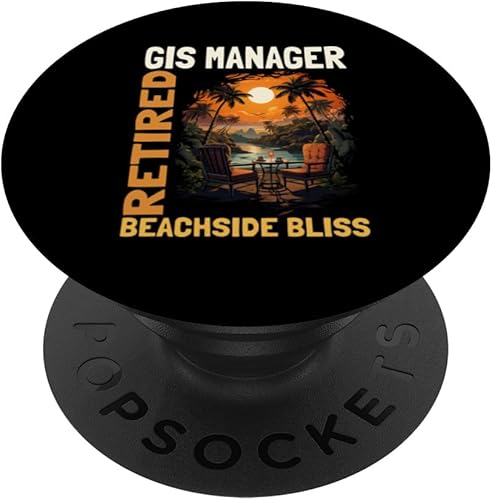 Retired Gis Manager - Funny Retirement PopSockets Swappable PopGrip
