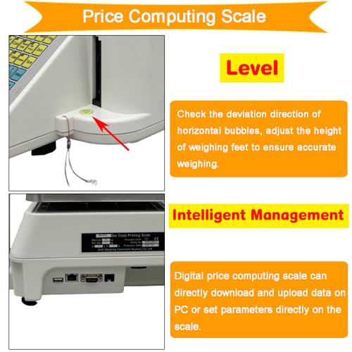 Báscula computarizada con impresora térmica 66LB/30KG miniatura 7