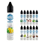 プルプラ 国産 電子タバコ リキッド 便利な目盛付きボトル VAPE リキッド工房 (30ml, レモンメンソール)