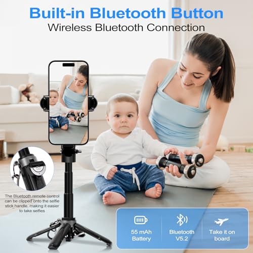 50% Off 3-in-1 Mini Tripod Selfie Stick with Remote Control