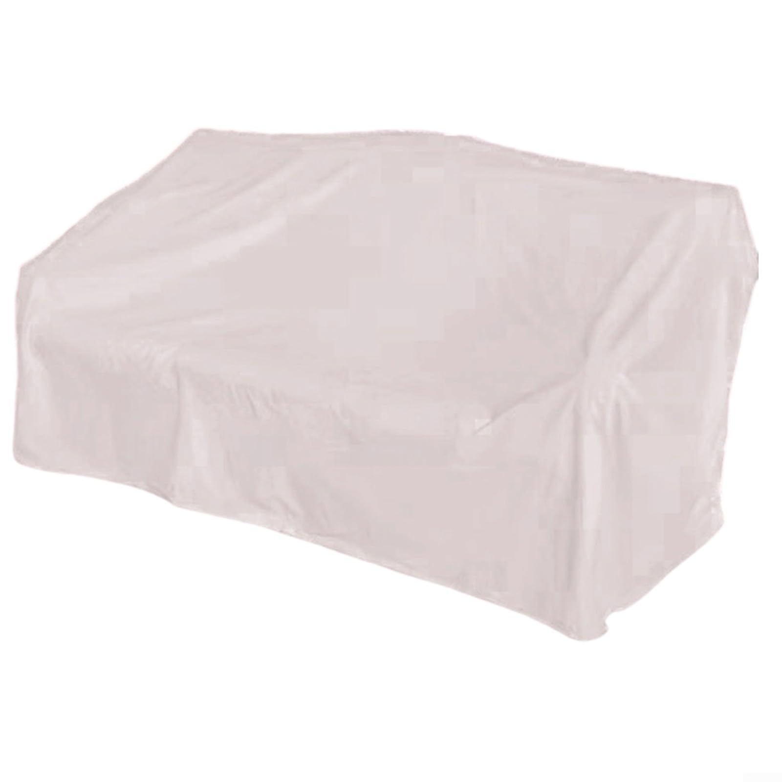 Funda de sofá de dos plazas Oxford 210D resistente para muebles de jardín al aire libre, resistente a la intemperie, protección resistente al viento con correas y hebillas