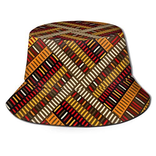 XCNGG Sombrero de Cubo Gorra de Sol de algodón Sombrero de Pescador Geométrico Art Deco Celosía Dibujos Animados para Hombres Mujeres