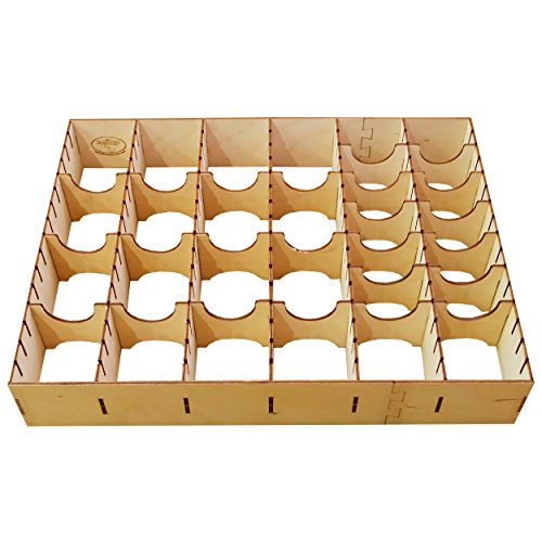 The Broken Token Dominion Board Game Card Organizer, 15.33 x 12.04 x 2.56 inches, Teen, Adult, Organizer, 27 Adjustable Dividers