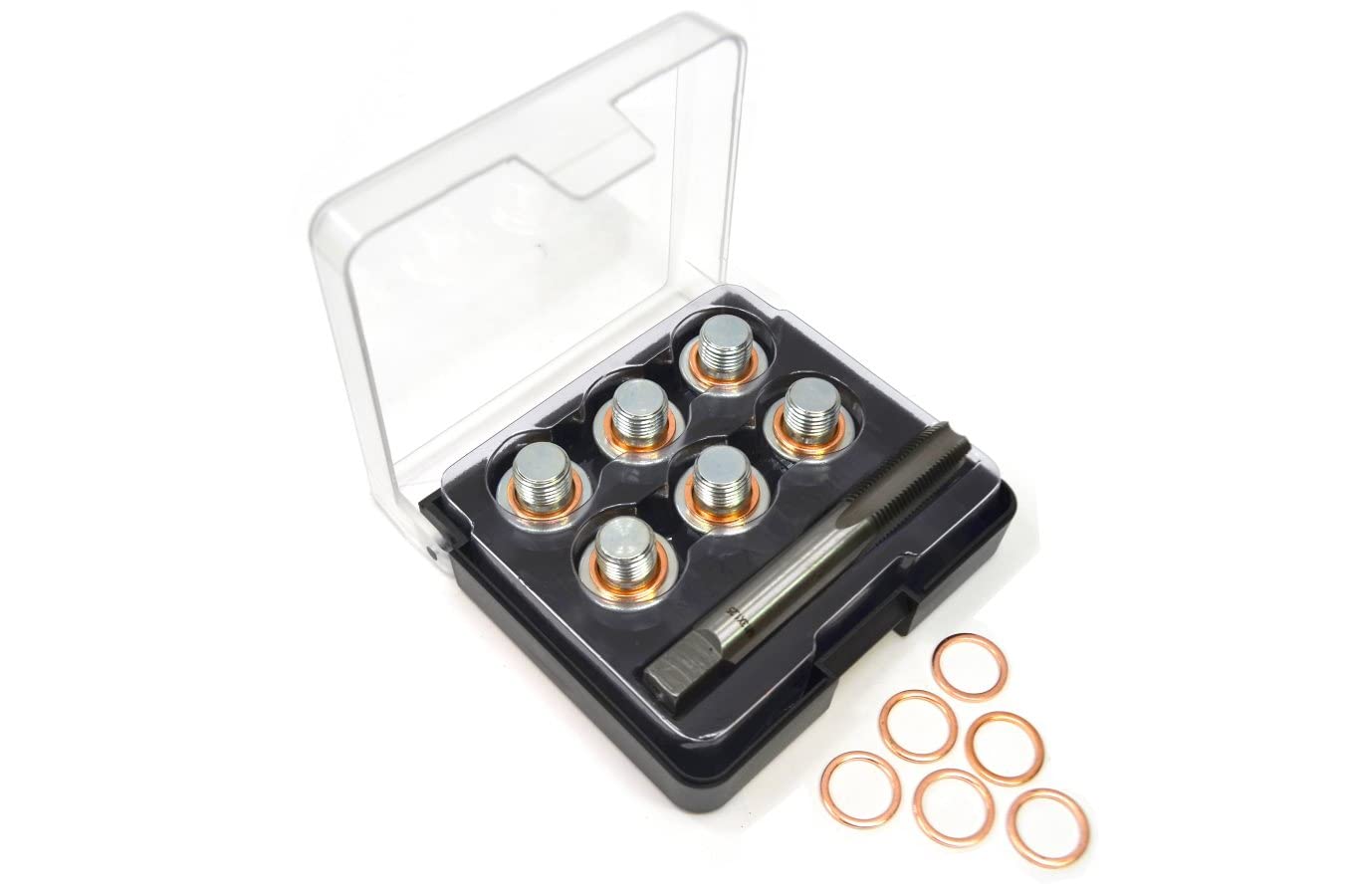 PT Auto Warehouse ODP-402 kit de reparación para tapón de cárter M13-1.25P 8