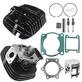 labwork Cylinder Piston Gasket Head Kit Replacement for Yamaha Blaster 200 YFS200 Replacement for 2XJ-11111-00-00 1988 1989-2006