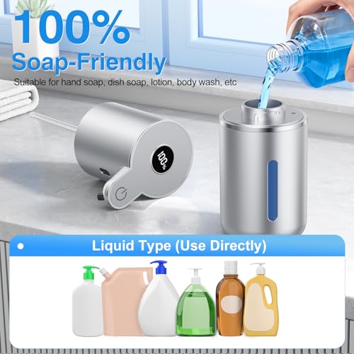 Image of Fachixy Automatic Liquid Soap Dispenser Touchless, Smart Digital Display