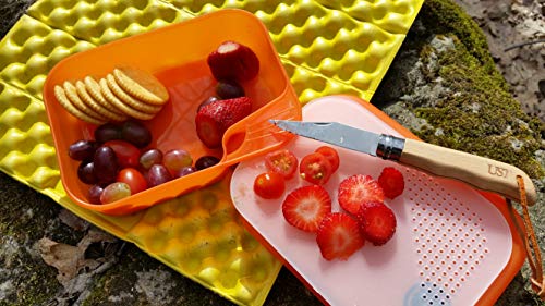 UST PackWare Mess Kit with Self Contained, BPA Free Construction and Eating Utensils for Hiking, Camping, Backpacking, Travel and Outdoor Survival