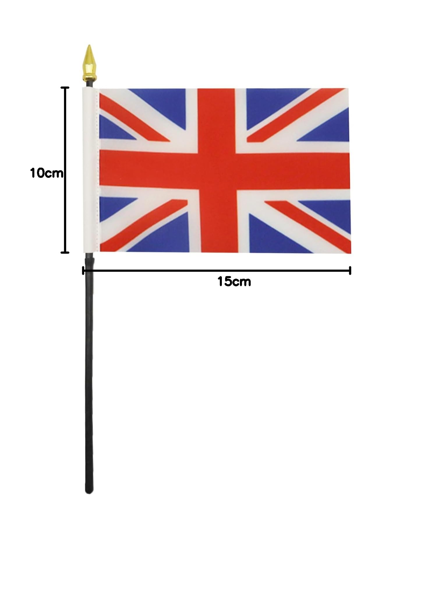 AZ FLAG Bandiera da Tavolo Regno Unito 15x10cm Punta Dorata - Piccola Bandierina Britannica Inglese UK