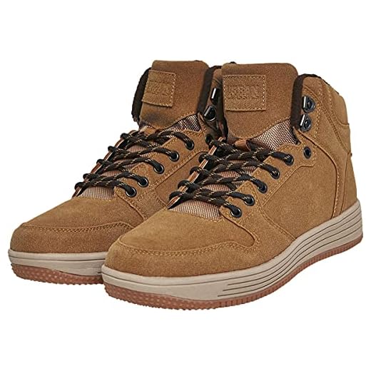 Urban Classics Herr hög topp vinter höga sneakers, Brun Honey 01466-44 EU