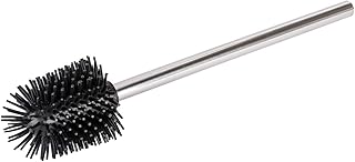 WENKO Silikon WC-Ersatzbürste mit Edelstahlstiel