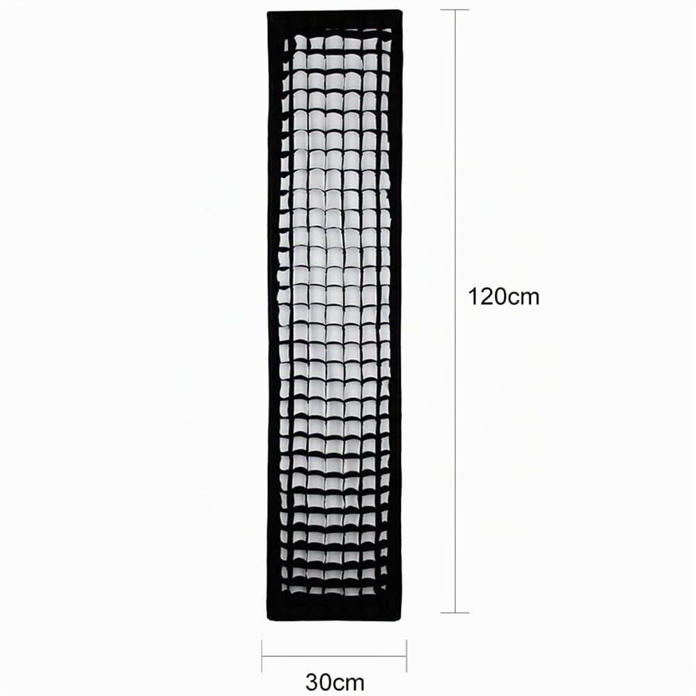 Godox Bowens Boîte à lumière nid d'abeille pour flash studio photo 30 x 120 cm
