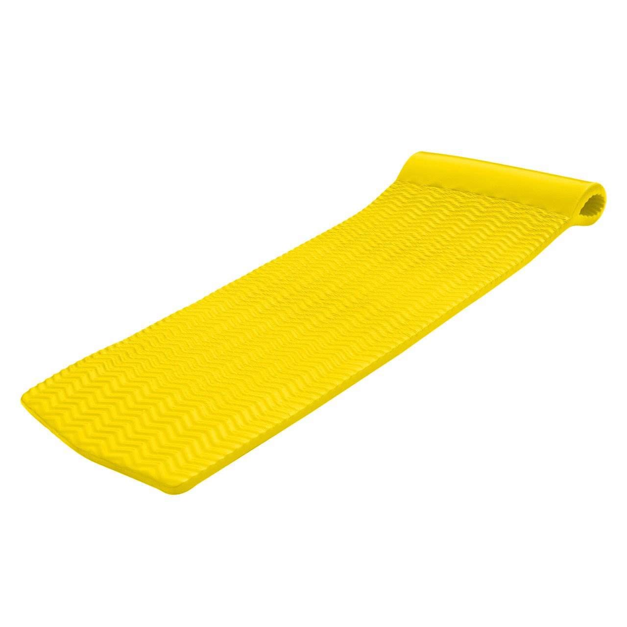 TRC Recreation Serenity 70In Thick Foam Mat Raft Lounger Pool Float, Yellow 6Pk