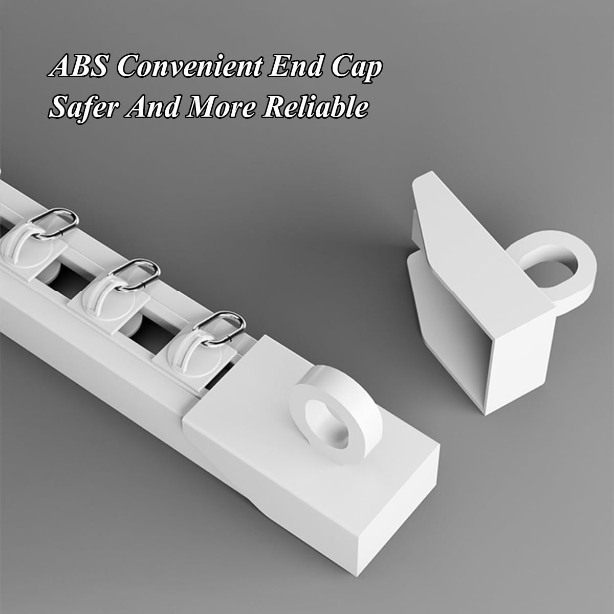Tringle à rideaux adhésive de 1 à 6 m, sans perçage, pour plafond/murs, facile à installer, tringle à rideaux pour cloisons de séparation, 250 cm (2 x 125 cm), solution sans outils