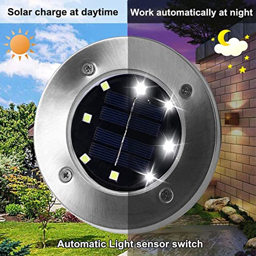 Rayolon Solar Ground Lights, Waterproof Garden Upgraded Outdoor Bright In-Ground Landscape Lights For Pathway,Yard,Deck,Lawn,Patio,Walkway thumb #1