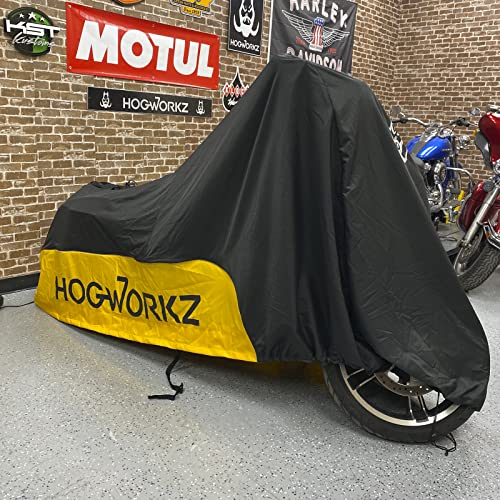 HOGWORKZ® Indoor Motorcycle Cover for Harley Davidson Touring Street Glide Road King Electra Glide Road Glide by Hogworkz - Used condition - Image 5