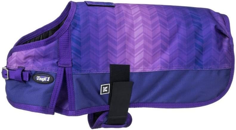 Tough 1 1200D Deluxe Chevron Dog Blanket XL Purple