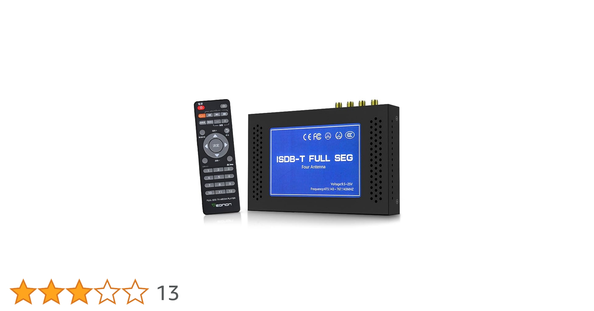 地デジチューナー 4×4 フルセグ 車載 HDMI EONON (A500) Amazon.co.jp: EONON 地デジチューナー 12/24V両対応 フルセグ