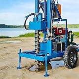 Well Water Drilling Rig Portable Auger Drill Kit DIY Hydro Equipment for Home Farm Ranch Garden Irrigation Outdoor Ground Water Drilling Machine