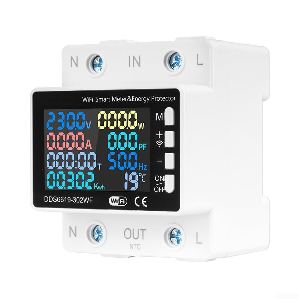 WiFi Smart Stromzähler 63A DIN-Schiene Fernsteuerung