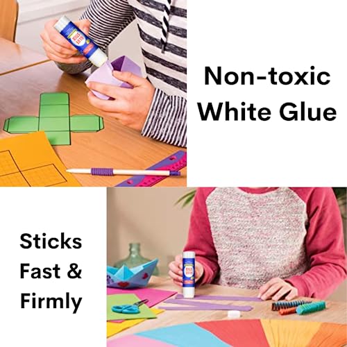 Image of Soni Officemate Glue Stick 8 gm | Pack of 30 |Strong Hold, Quick-Dry PVP Adhesive | Child-Safe & Multi-Purpose | Ideal for DIY, School, Office & Craft Use