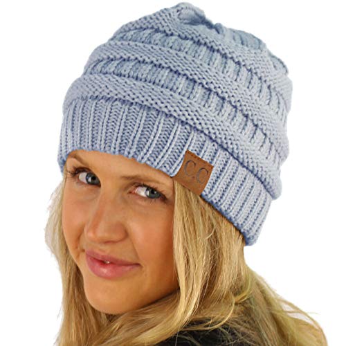 Image of Hatsandscarf CC Exclusives Solid Color Beanie Tail Hat for Adult (MB-20A)