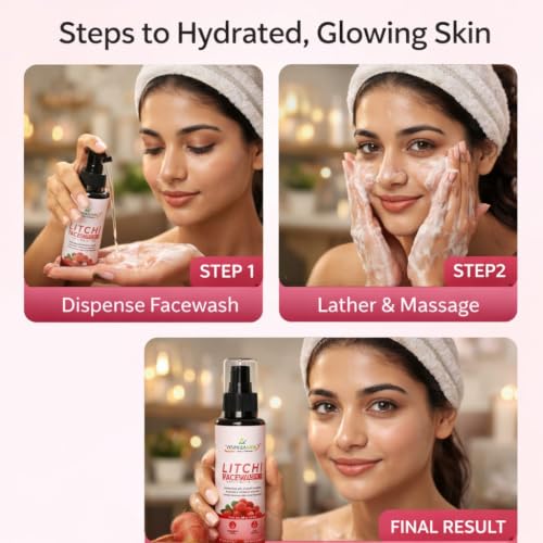 Image of Litchi Face wash for Soft & Refreshing Feel - Pack of 3