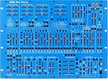 Semi-modular Analog Synthesizer with 3 Oscillats Mechanical Spring Reverb - Blue Marvin 2 Envelope Generats 78 Faders Switches 93 Patch Points