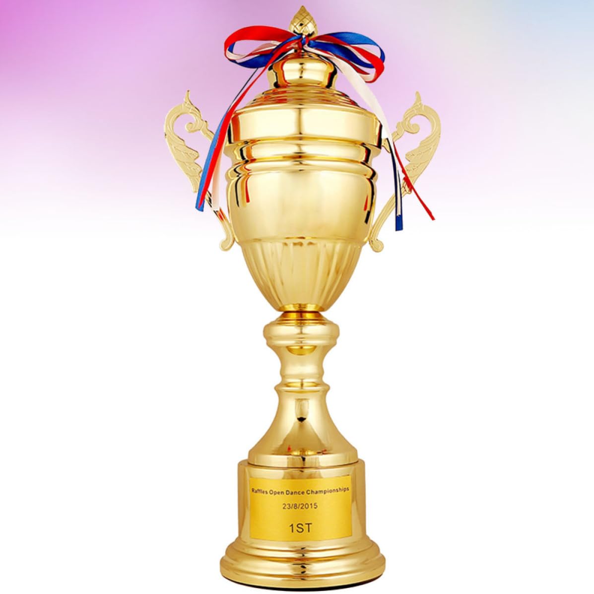 Trofeo Copa de Premio de Metal de 42cm Dorado Diseño Creativo para Ceremonia de Entrega de Premios en Escuelas Primarias