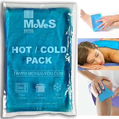 MSD Poche de gel chaud/froid réutilisable, double usage, Transparent, 25 x 35 cm 