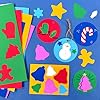 393-Piece Christmas Paper Craft Kit for Kids, Punch-Out Holiday Cardstock Shapes for DIY Christmas Cards, Gift Tags, Classroom Crafts, Winter Art Projects & Holiday Party Activities #1