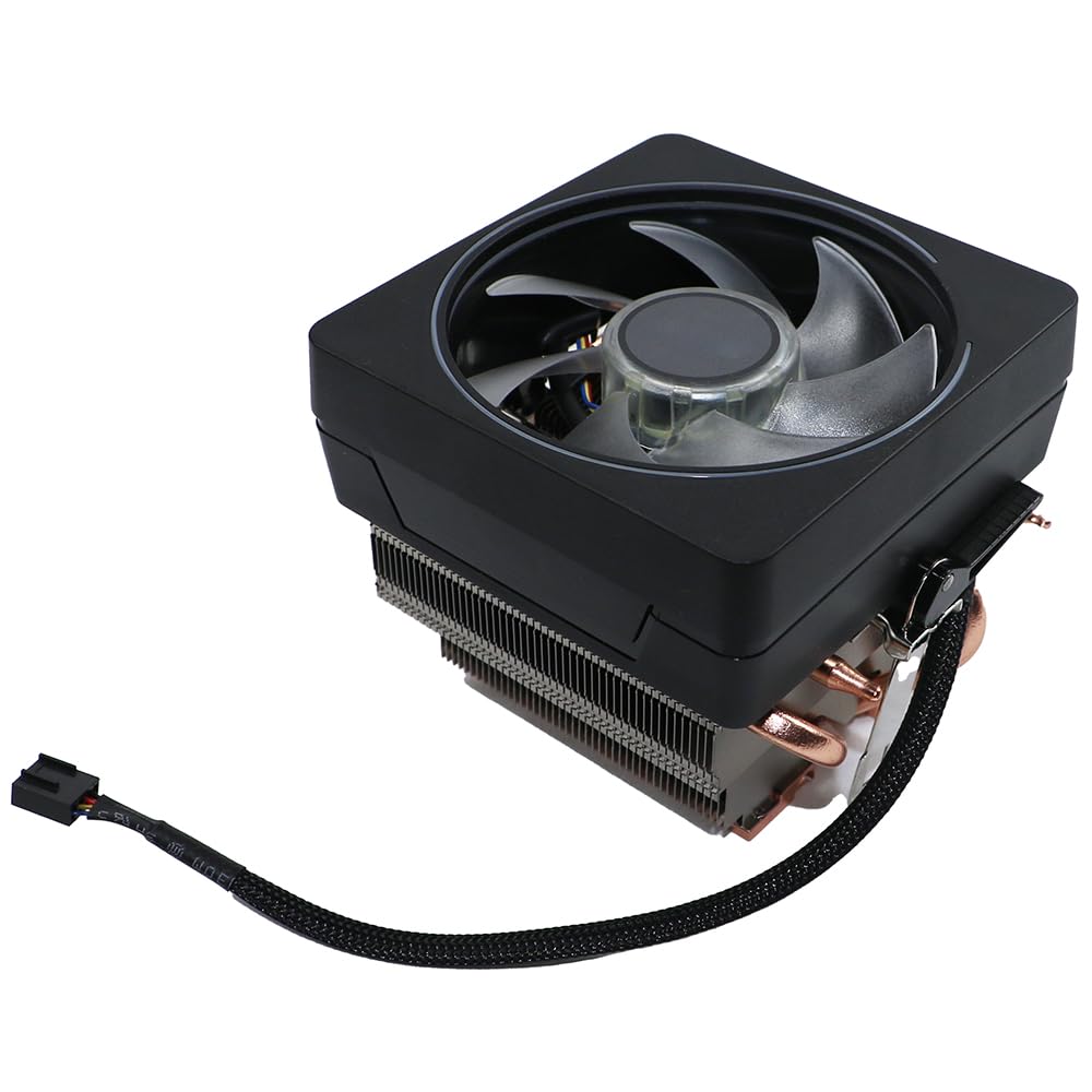 CPU Wraith Cooler Prism Aluminum Heat Sink Copper Core Base 4-Pin PWM 95mm Fan Pre-Applied Thermal Paste Compatible with AMD Socket AM5 AM4 AM3 AM2 Ryzen 7 1700X 1800X 2700X 3700X 4700X 5700X Fan