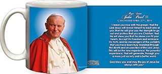 Pope John Paul II Sainthood Official Portrait Quote Mug