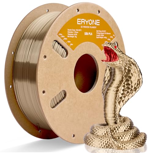 Image of ERYONE Silk PLA Filament for 3D Printer 1.75mm + /- 0.03mm, Shiny Filament 1kg (2.1lbs) /Spool, Champagne